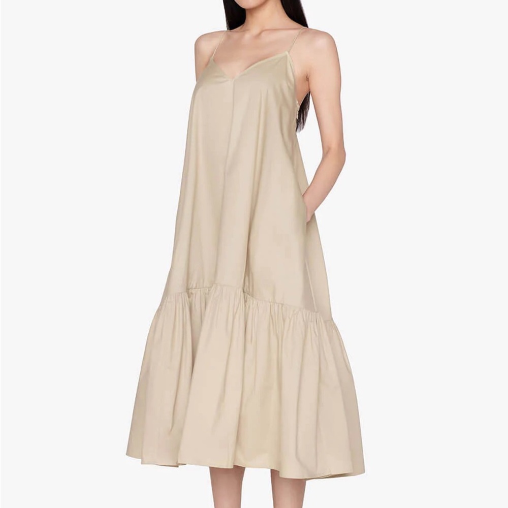 Anine Bing Averie Tan Midi Dress